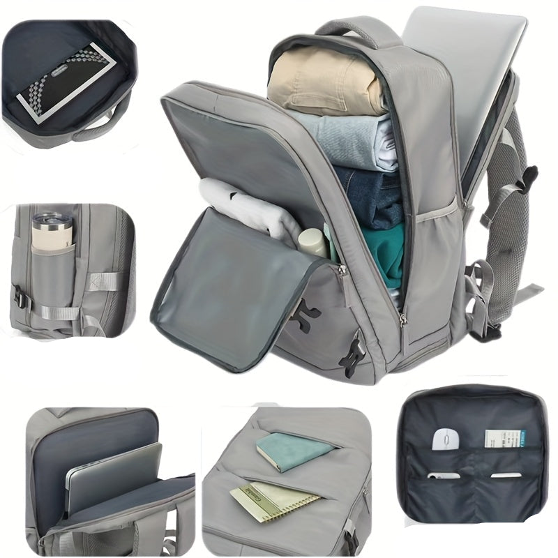 Lightweight 40L Airline Approved Travel Backpack – 17-inch Laptop Compartment, Shoe Storage & Sleek Business Design