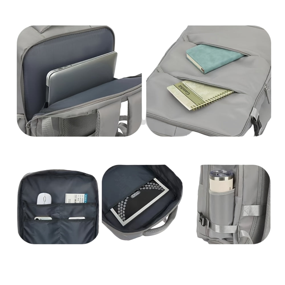 Lightweight 40L Airline Approved Travel Backpack – 17-inch Laptop Compartment, Shoe Storage & Sleek Business Design