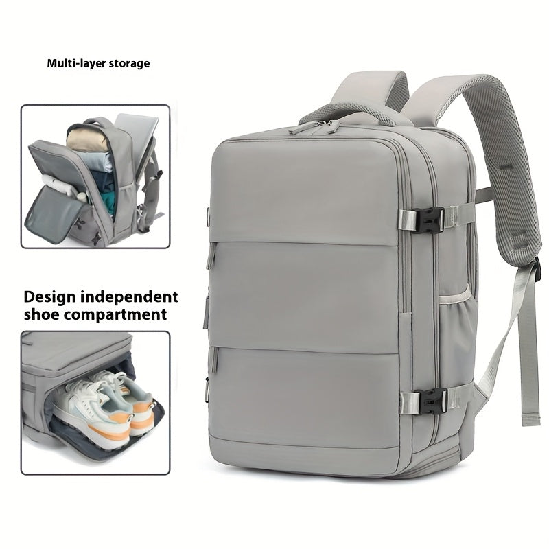 Lightweight 40L Airline Approved Travel Backpack – 17-inch Laptop Compartment, Shoe Storage & Sleek Business Design
