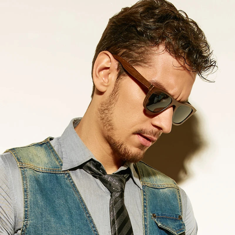 Sustainable Style: Wooden Frame Polarised Sunglasses for Men & Women