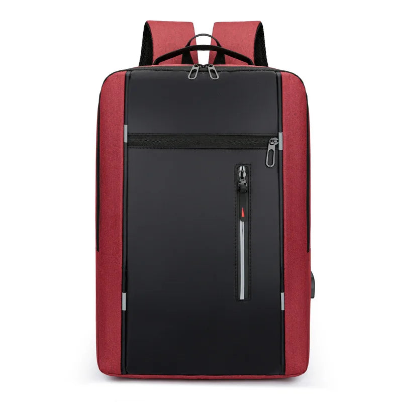 Men’s Waterproof Business Backpack – 15.6-Inch Laptop Bag with USB Port & Large Capacity for Work & School