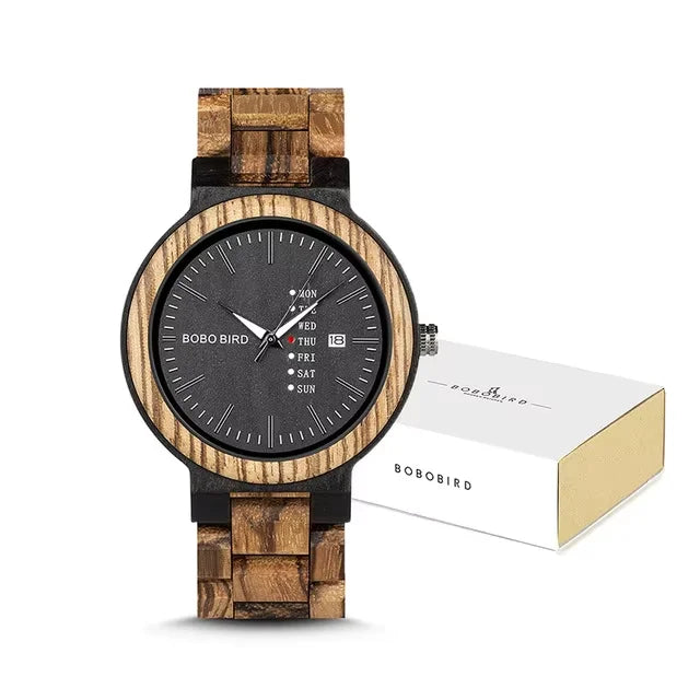 BOBO BIRD Wooden Watch – Natural Elegance for Men