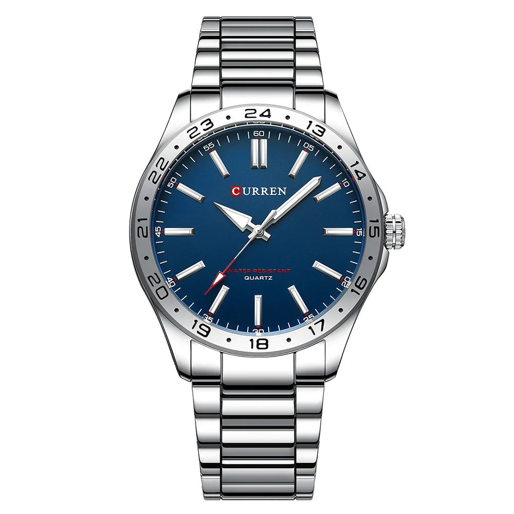 CURREN Men’s Quartz Watch – Simple Fashion Leisure Business Wristwatch