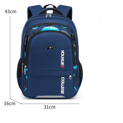 Kids’ Waterproof School Backpack with Large Capacity & Breathable Design
