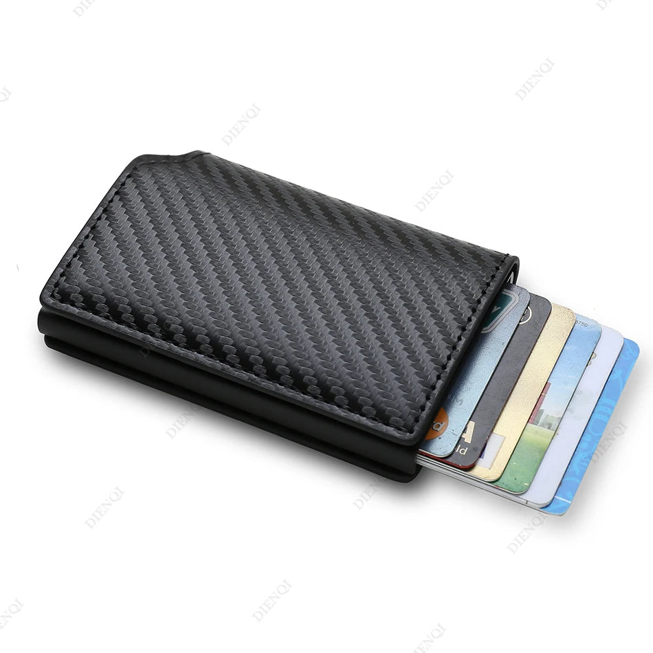 Anti-Theft RFID Minimalist Wallet – Slim Credit Card & Cash Holder for Men & Women