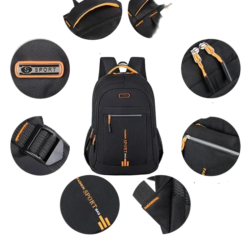 Men's Backpacks Oxford Waterproof Rucksack Business Computer Bag Casual Travel Backpack Senior High School Student Schoolbag
