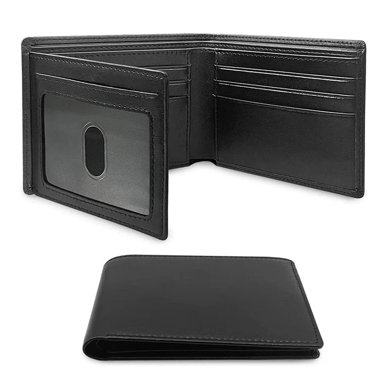 Slim Minimalist Tri-Fold Carbon Fibre Wallet – RFID Blocking, ID Window & 9 Card Slots