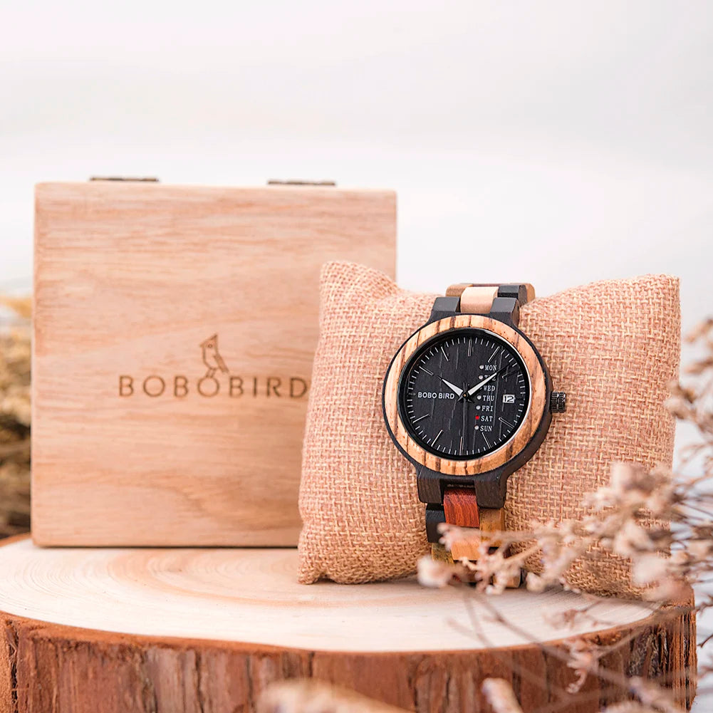 BOBO BIRD Wooden Watch – Natural Elegance for Men