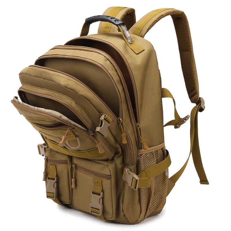 Men’s Waterproof Tactical Expandable Backpack for School & Travel