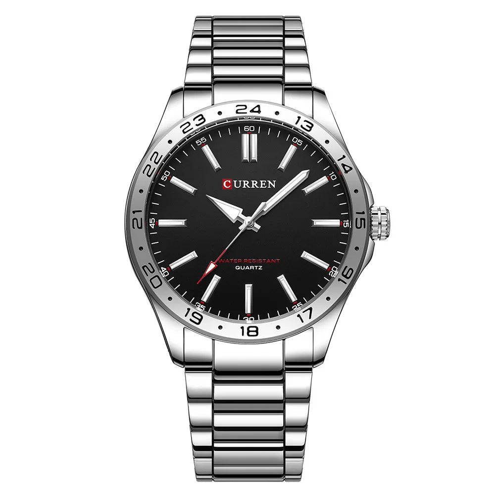 CURREN Men’s Quartz Watch – Simple Fashion Leisure Business Wristwatch
