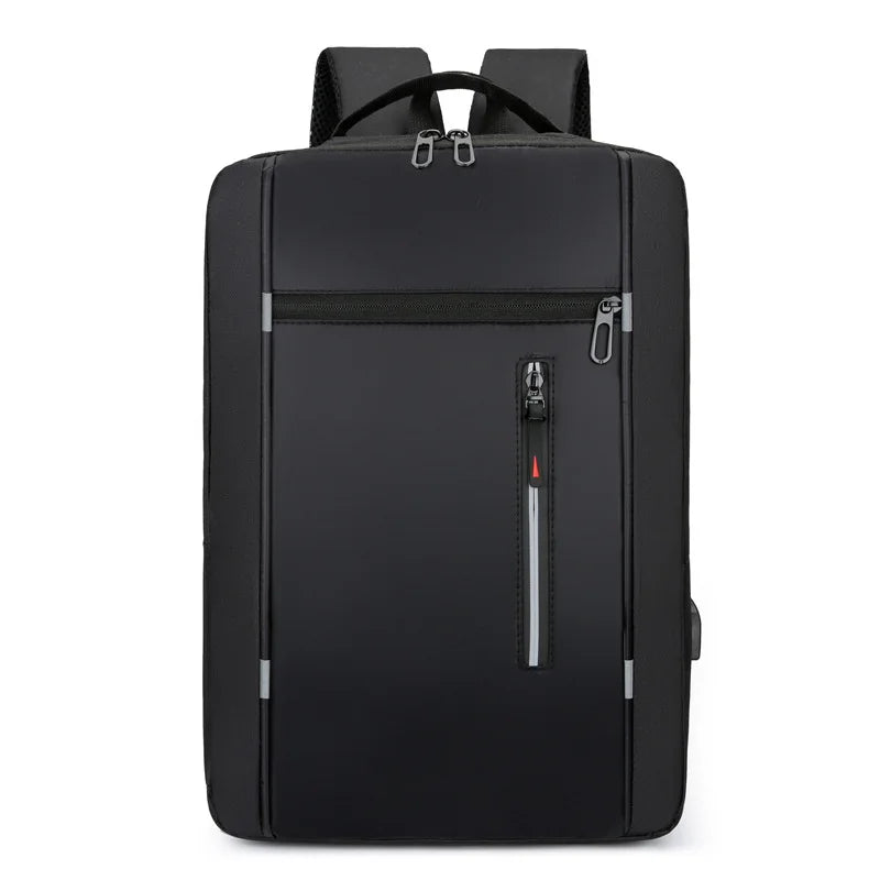 Men’s Waterproof Business Backpack – 15.6-Inch Laptop Bag with USB Port & Large Capacity for Work & School