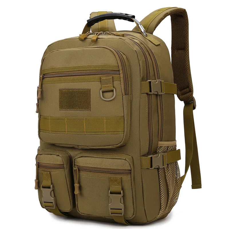 Men’s Waterproof Tactical Expandable Backpack for School & Travel