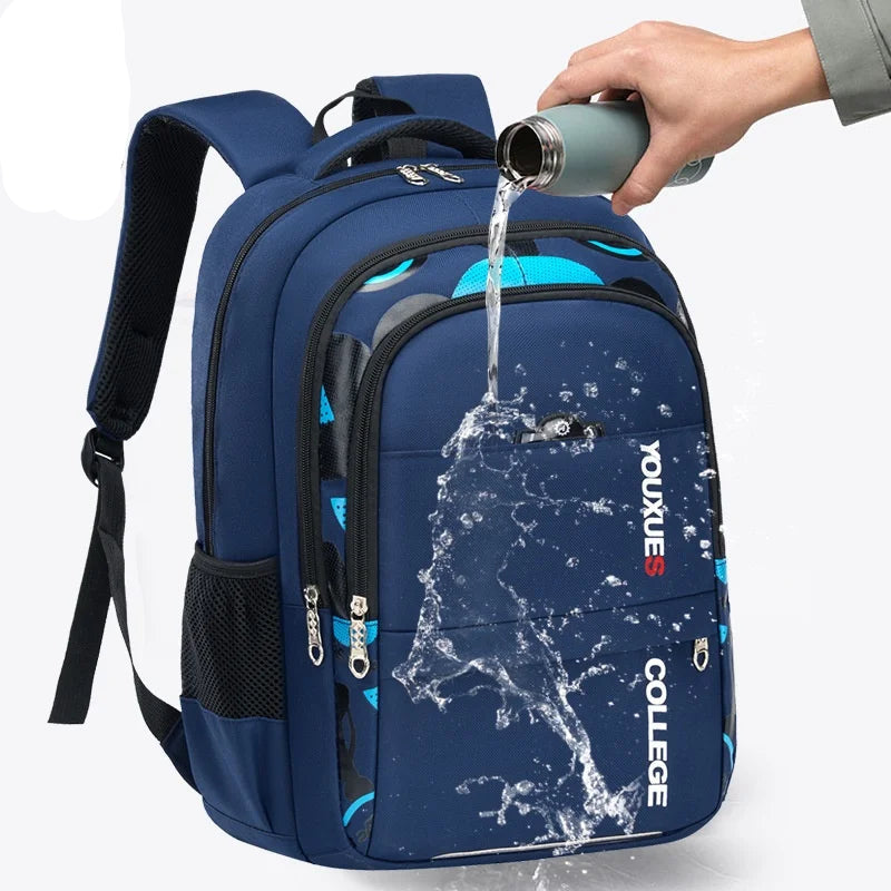 Kids’ Waterproof School Backpack with Large Capacity & Breathable Design