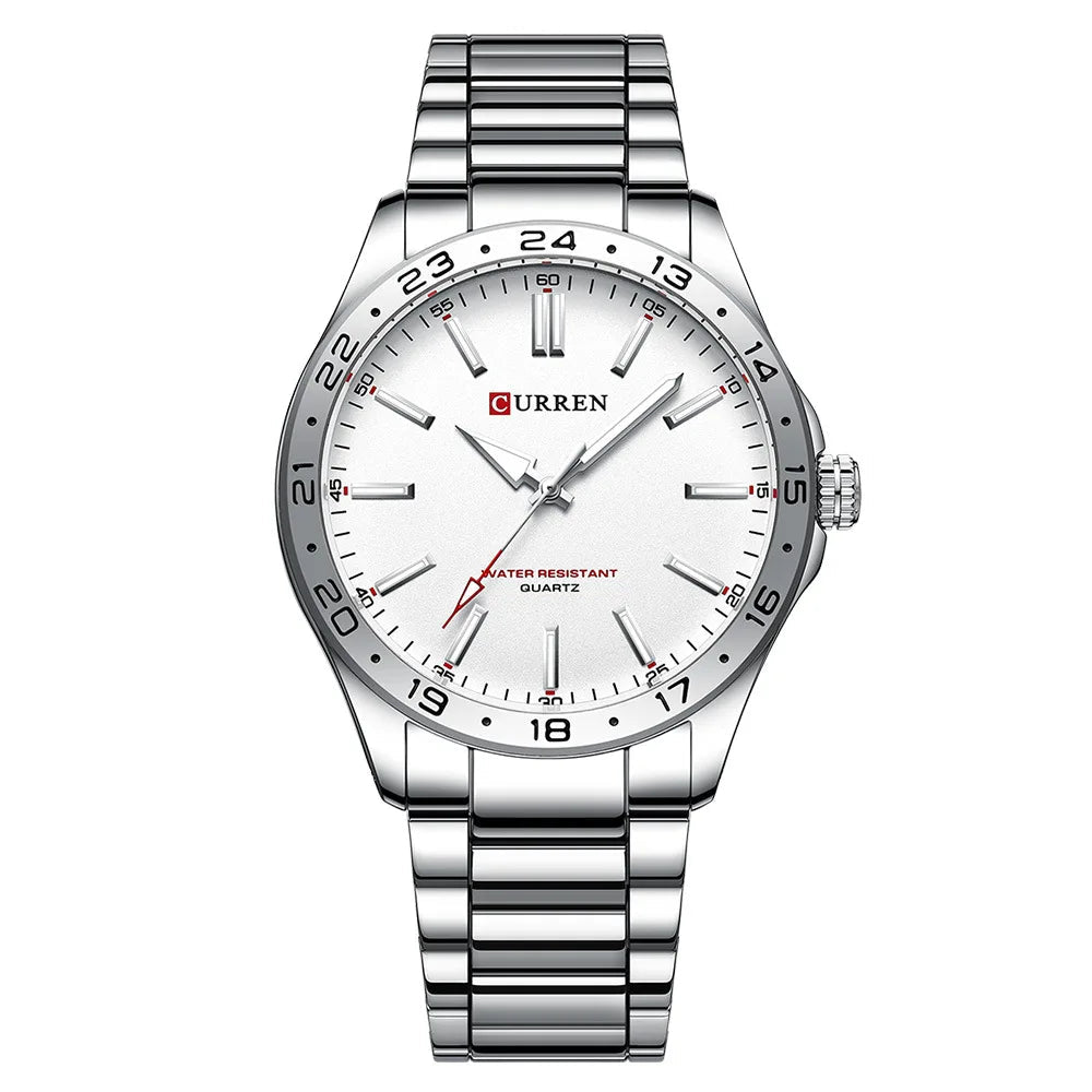 CURREN Men’s Quartz Watch – Simple Fashion Leisure Business Wristwatch
