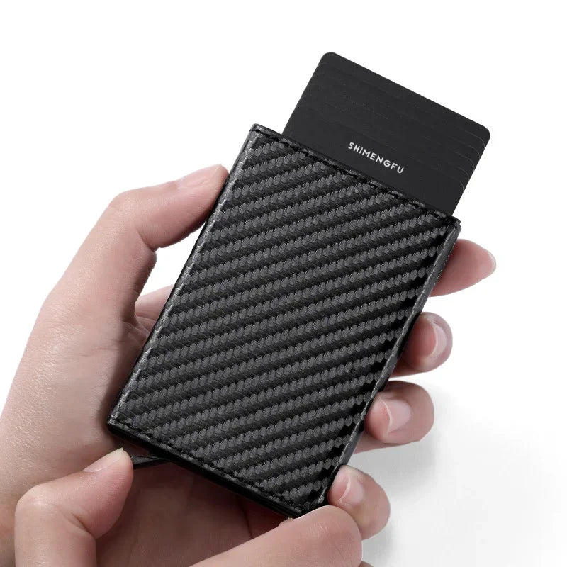 Unisex RFID Blocking Bifold Wallet – Card & ID Holder with Magnetic Closure