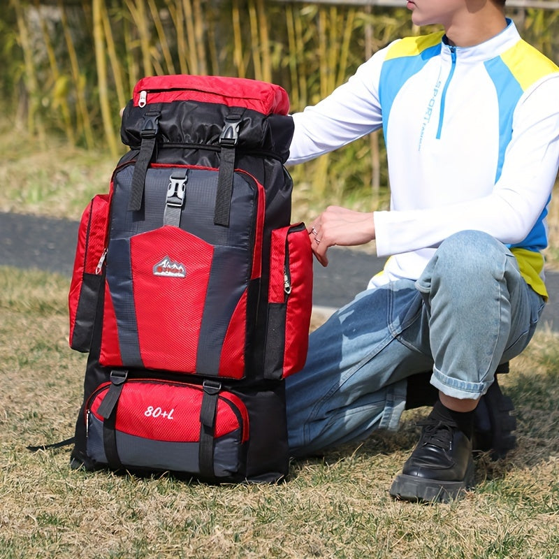 Travel Backpack, Lightweight Outdoor Hiking And Camping Backpack, Multi-Functional Large-Capacity Mountaineering Backpack