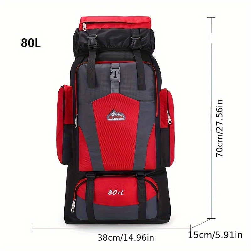 Travel Backpack, Lightweight Outdoor Hiking And Camping Backpack, Multi-Functional Large-Capacity Mountaineering Backpack