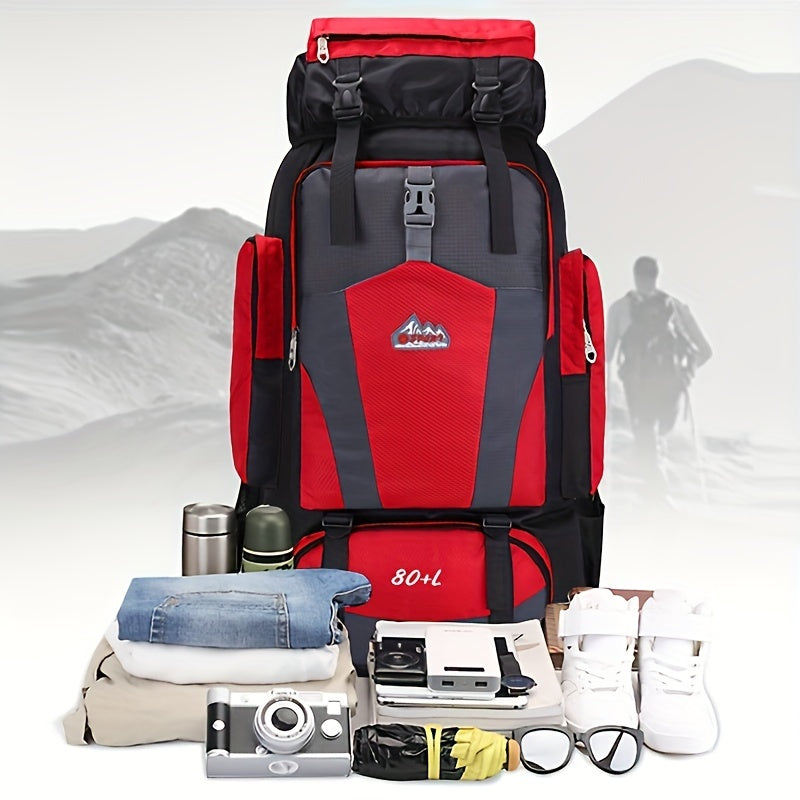 Travel Backpack, Lightweight Outdoor Hiking And Camping Backpack, Multi-Functional Large-Capacity Mountaineering Backpack
