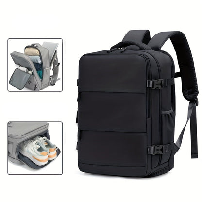 Lightweight 40L Airline Approved Travel Backpack – 17-inch Laptop Compartment, Shoe Storage & Sleek Business Design