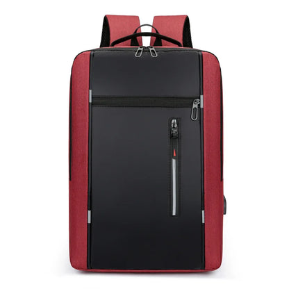 Men’s Waterproof Business Backpack – 15.6-Inch Laptop Bag with USB Port & Large Capacity for Work & School