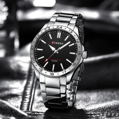 CURREN Men’s Quartz Watch – Simple Fashion Leisure Business Wristwatch