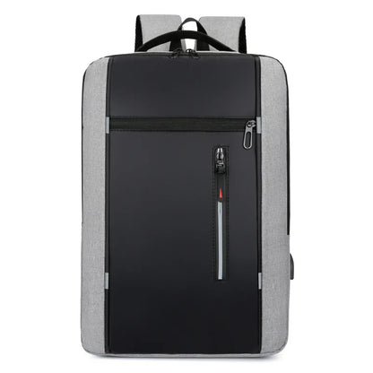 Men’s Waterproof Business Backpack – 15.6-Inch Laptop Bag with USB Port & Large Capacity for Work & School