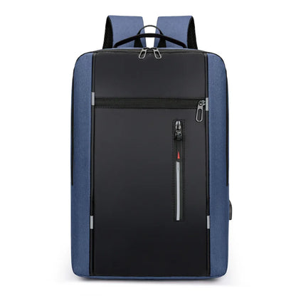 Men’s Waterproof Business Backpack – 15.6-Inch Laptop Bag with USB Port & Large Capacity for Work & School
