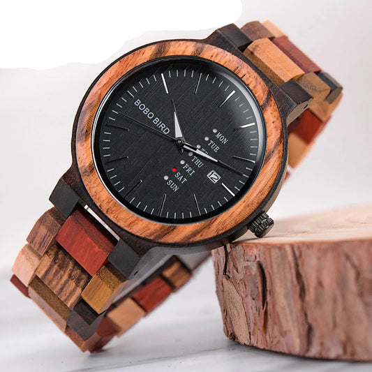 BOBO BIRD Wooden Watch – Natural Elegance for Men
