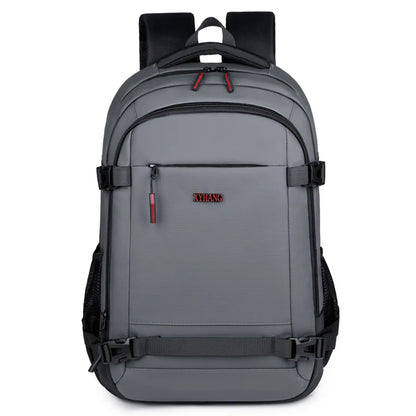 Men’s Large-Capacity Laptop Backpack – Durable Travel Bag with Side Pocket & Safety Zip Closure